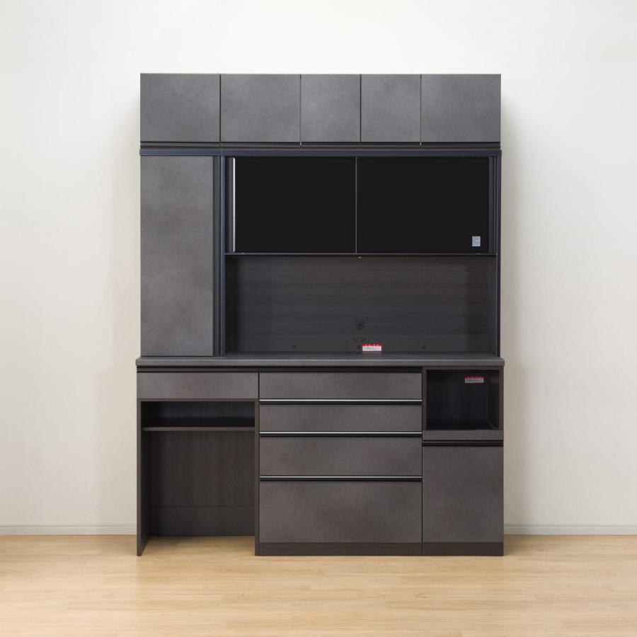ニトリ 幅180cm キッチンボード+ダストワゴンセット(BK ニトリ 幅180cm キッチンボード+ダストワゴンセット(BK