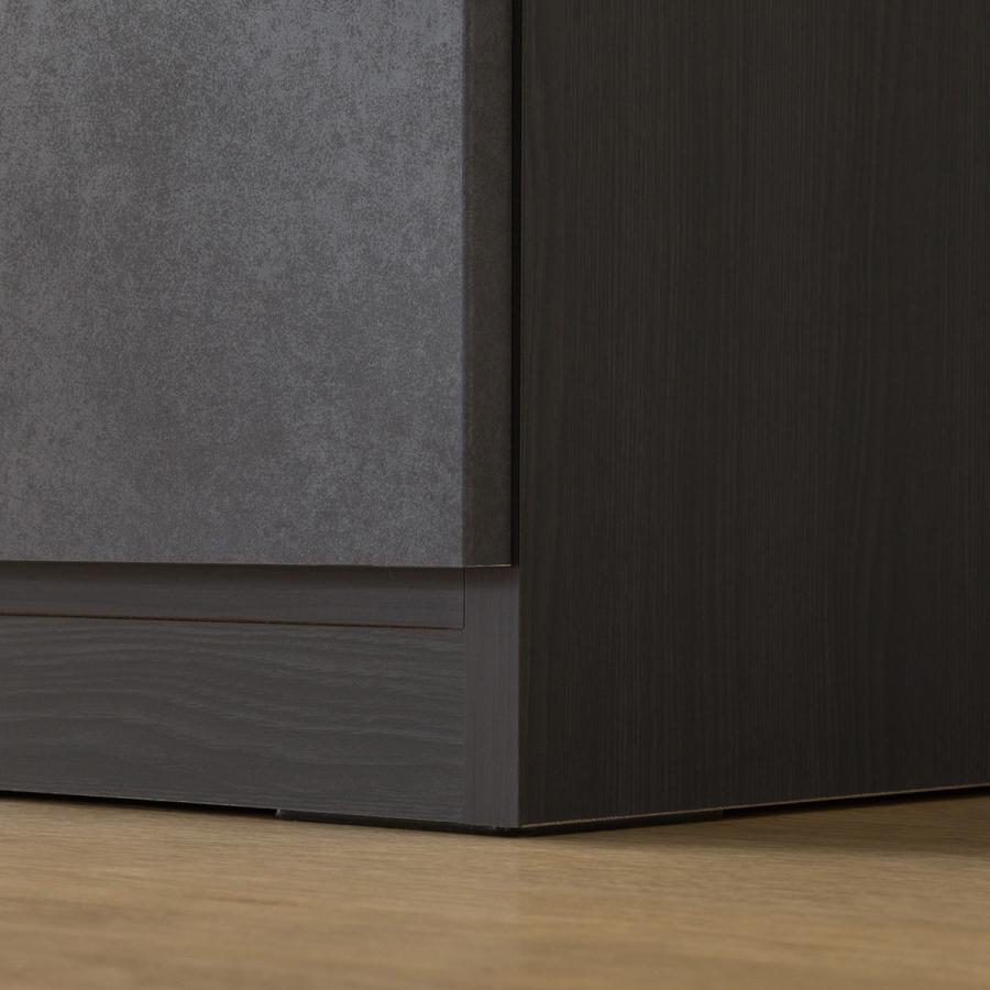 ニトリ 幅180cm キッチンボード+ダストワゴンセット(BK ニトリ 幅180cm キッチンボード+ダストワゴンセット(BK