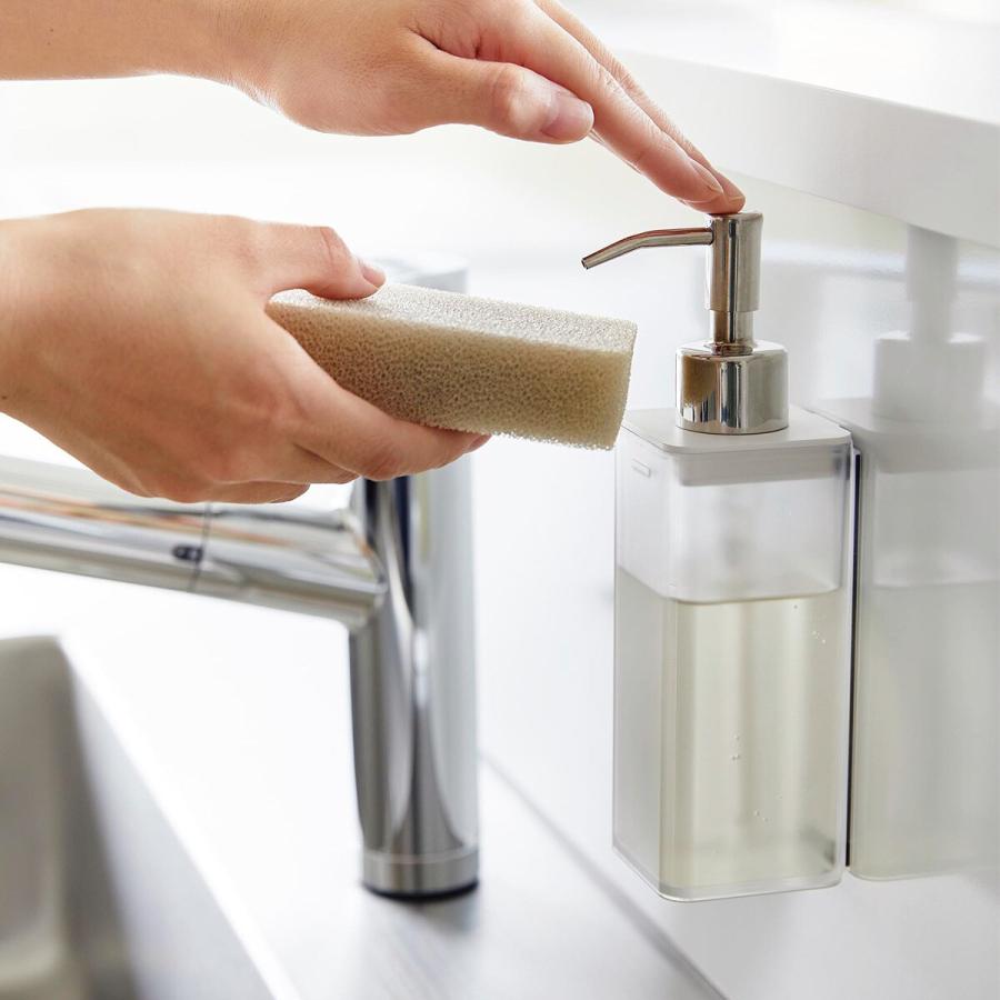 ソープ ディスペンサー 300ml 壁取り付 バスルーム キッチン 簡単プレス壁取り付けディスペンサー - キッチン用ハンドソープ