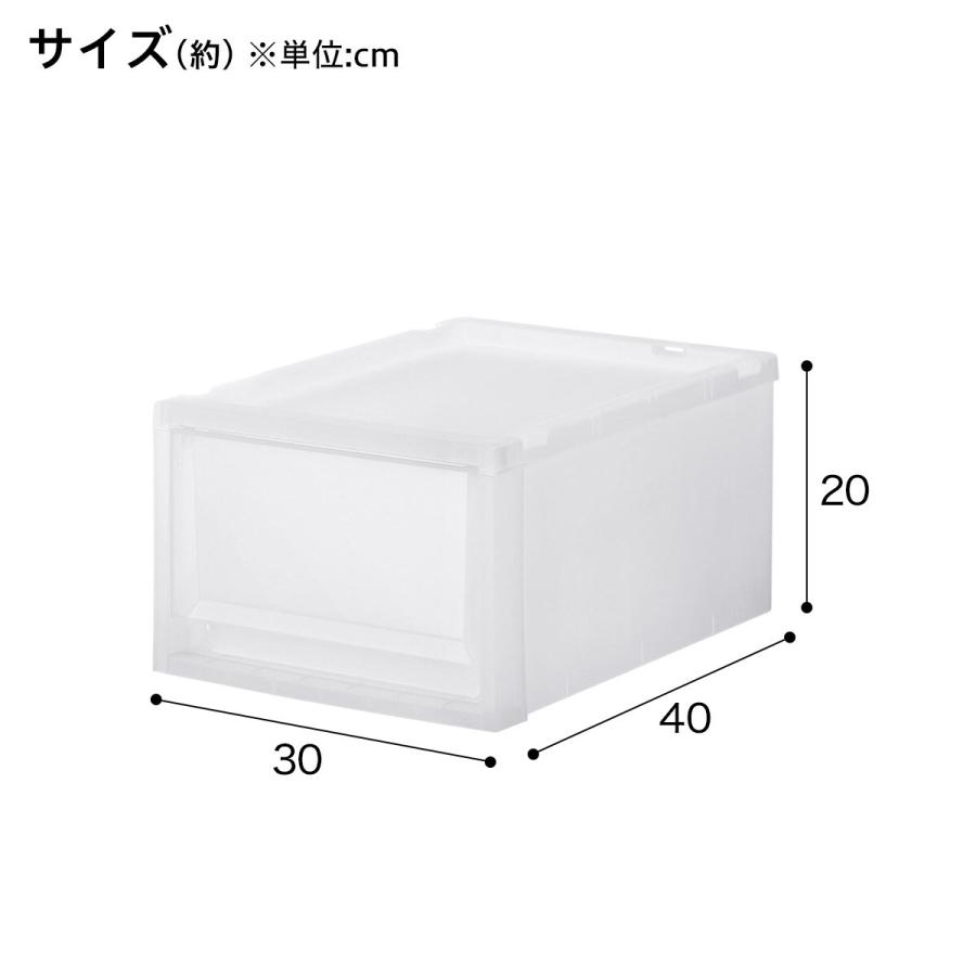 ニトリ 収納ケース フィッツケース 奥行40cm(幅30×高さ20cm FC40-3020