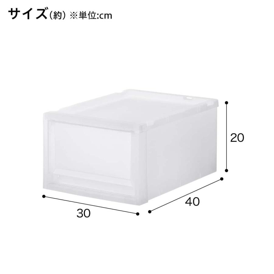 ニトリ（NITORI） 収納ケース フィッツケース 奥行40cm(幅30×高さ20cm