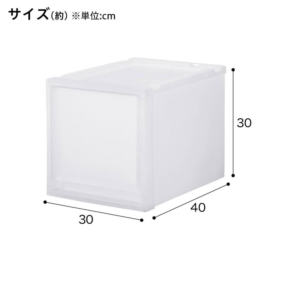 ニトリ（NITORI） 収納ケース フィッツケース 奥行40cm(幅30×高さ30cm