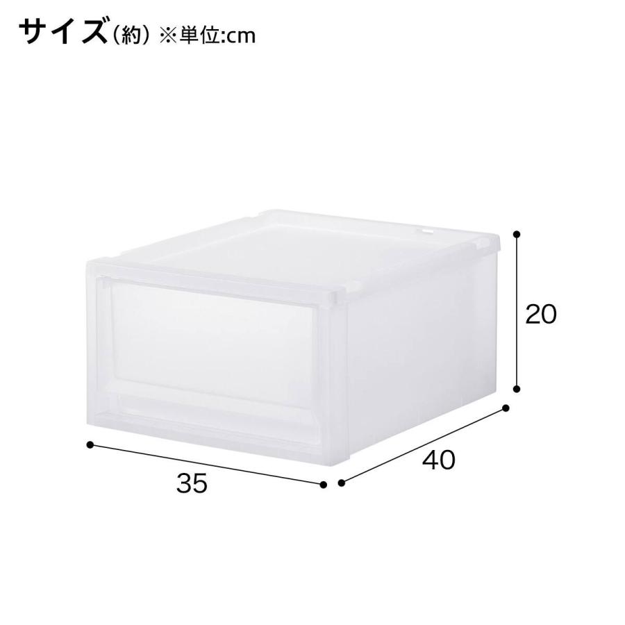 ニトリ（NITORI） 収納ケース フィッツケース 奥行40cm(幅35×高さ20cm