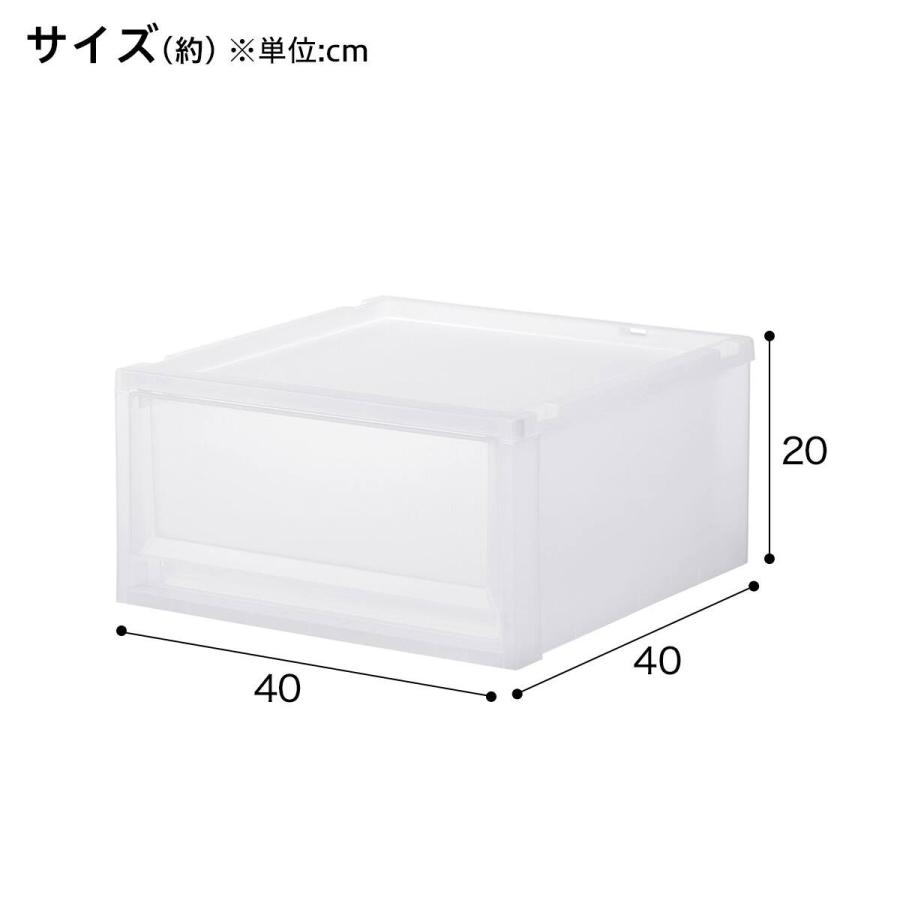 ニトリ（NITORI） 収納ケース フィッツケース 奥行40cm(幅40×高さ20cm