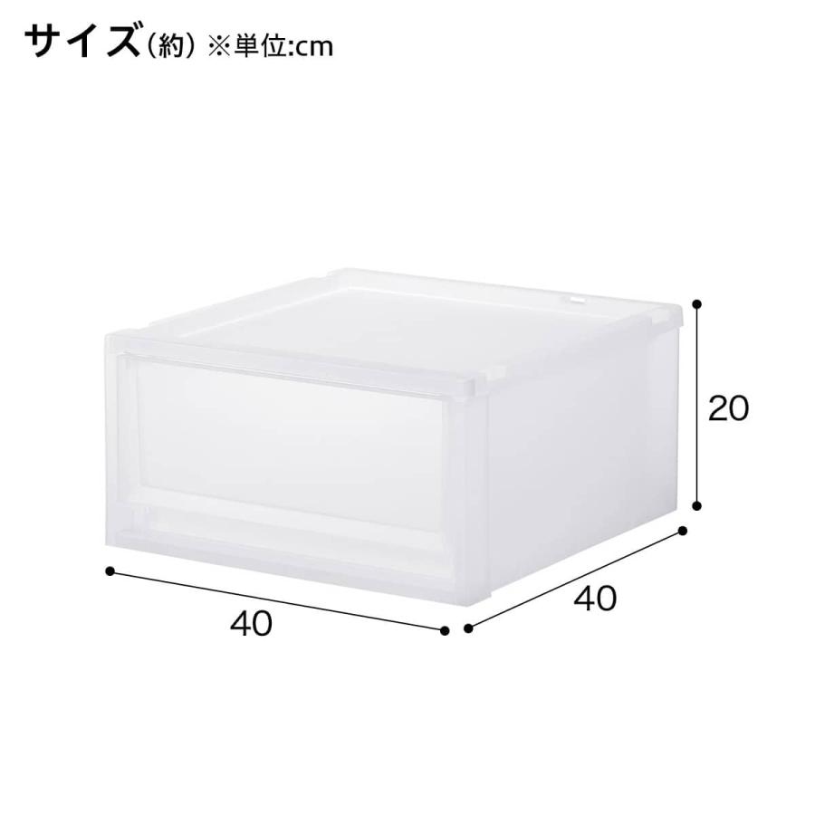 ニトリ（NITORI） 収納ケース フィッツケース 奥行40cm(幅40×高さ20cm