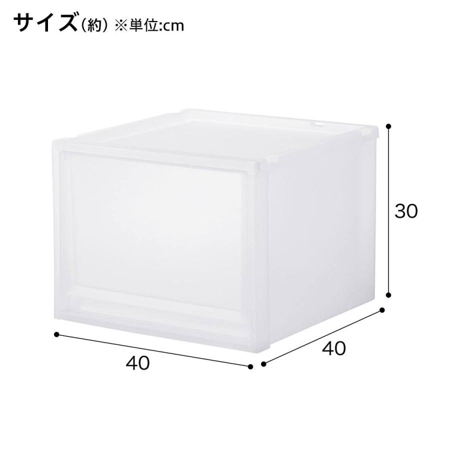 ニトリ（NITORI） 収納ケース フィッツケース 奥行40cm(幅40×高さ30cm