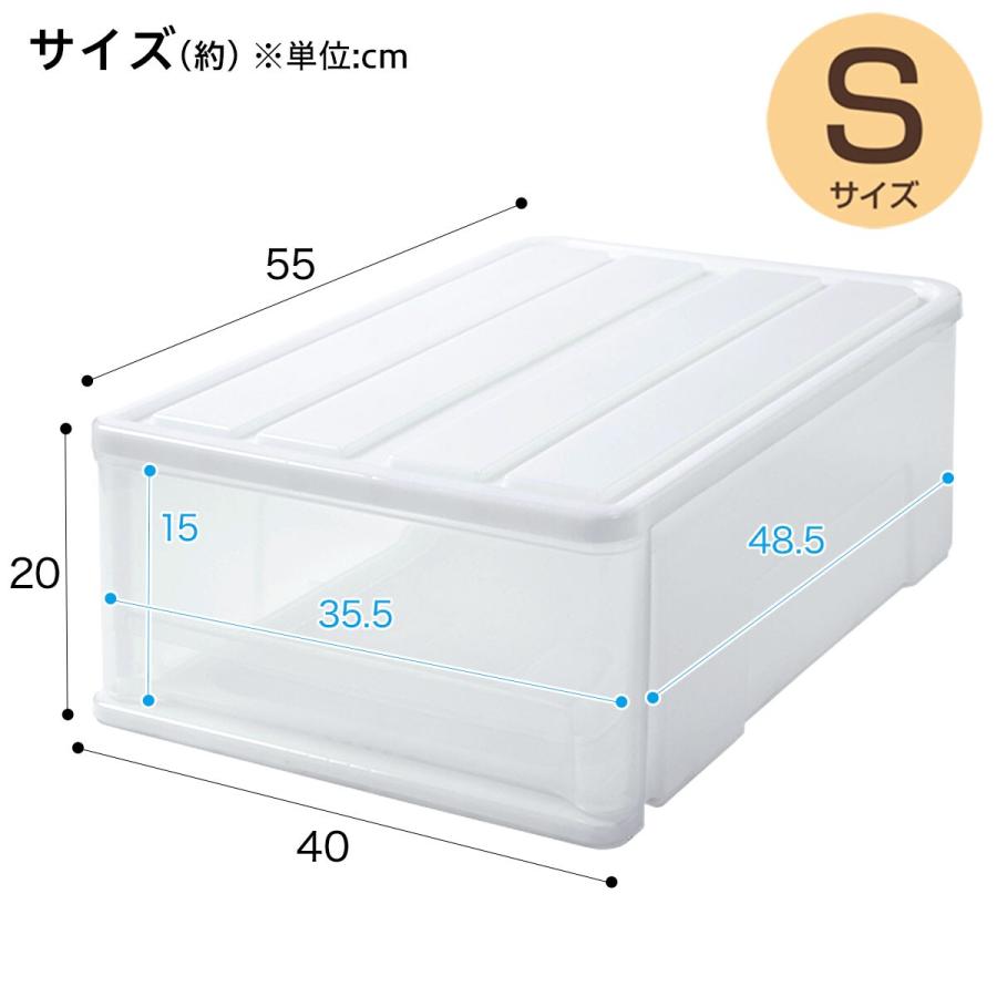 ニトリ クローゼットケース セレスFD (S/高さ20cm) 3個セット