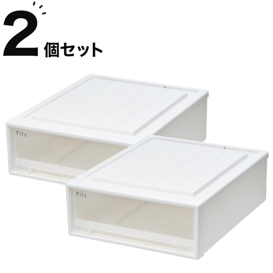 ニトリ（NITORI） 【奥行53cm】クローゼット用フィッツケース2個組(幅