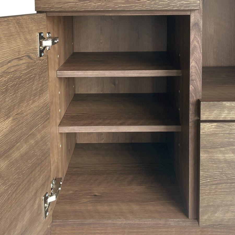 ニトリ（NITORI） 特殊鋼板天板 ヴィンテージ風カウンター（オープン＋