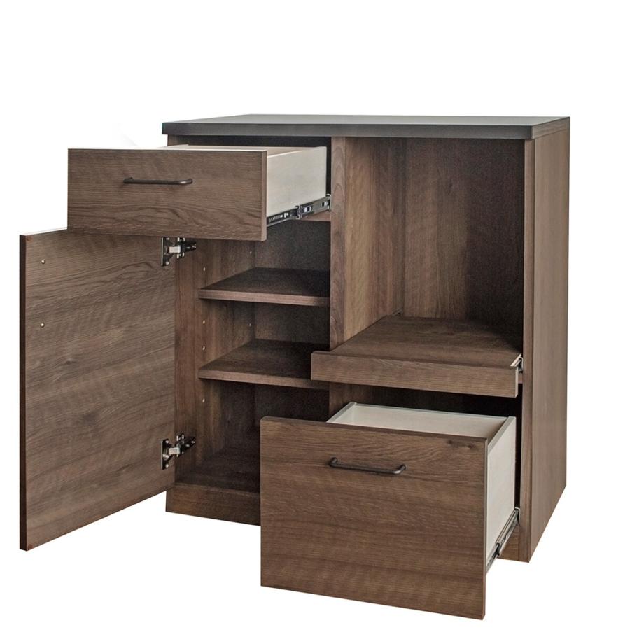 ニトリ（NITORI） 特殊鋼板天板 ヴィンテージ風カウンター（オープン＋