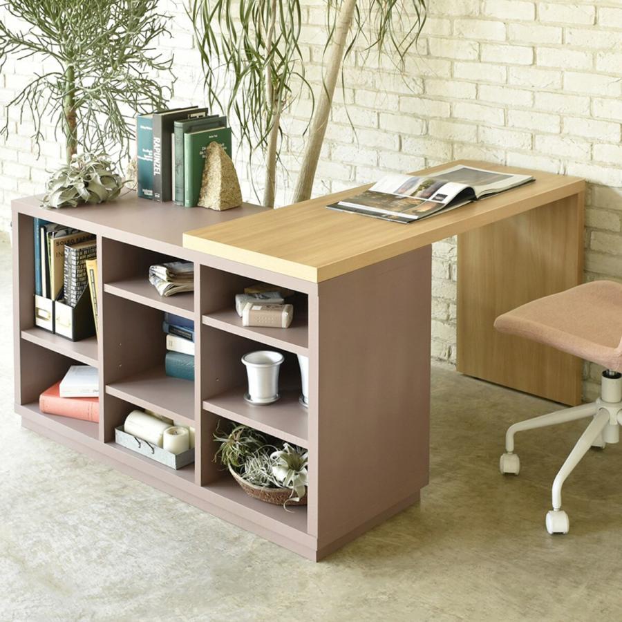 ニトリ（NITORI） 伸縮式シェルフデスク (BR) : ニトリ Yahoo!店