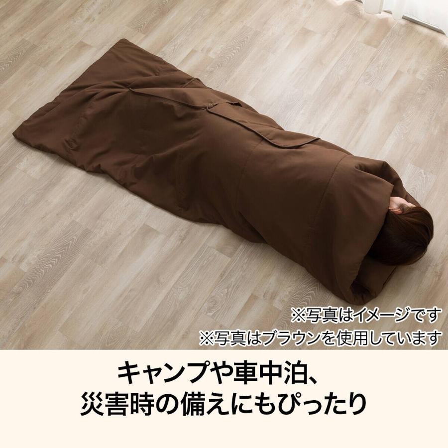 ニトリ（NITORI） クッションにもなる寝袋(グレー) デコホーム