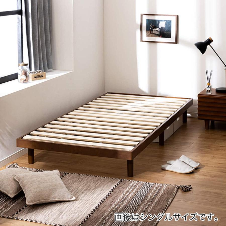 ニトリ　シングル すのこベッド (SRN NA) ニトリ（NITORI） セミシングル幅90cm 脚付きすのこベッド (SRN2 BR