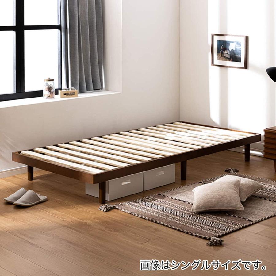 ニトリ（NITORI） セミシングル幅90cm 脚付きすのこベッド (SRN2 BR