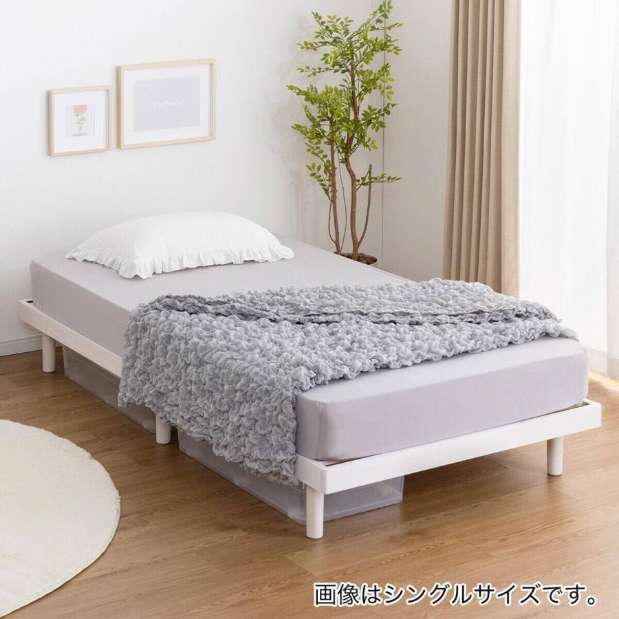 ニトリ（NITORI） ダブル 脚付きすのこベッドとマットレスセット (SRN2