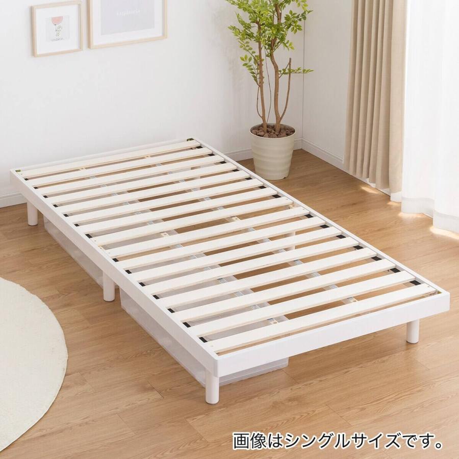 ニトリ　脚付きすのこベッド (SRN2 NA) ダブルサイズ ニトリ（NITORI） ダブル 脚付きすのこベッドとマットレスセット (SRN2