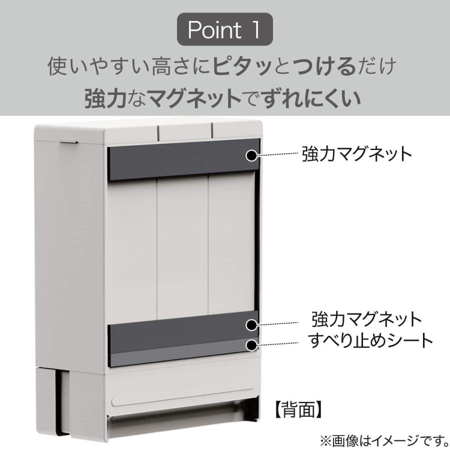 ニトリ（NITORI） 浮かせる3連 マグネット ディスペンサー(ホワイト