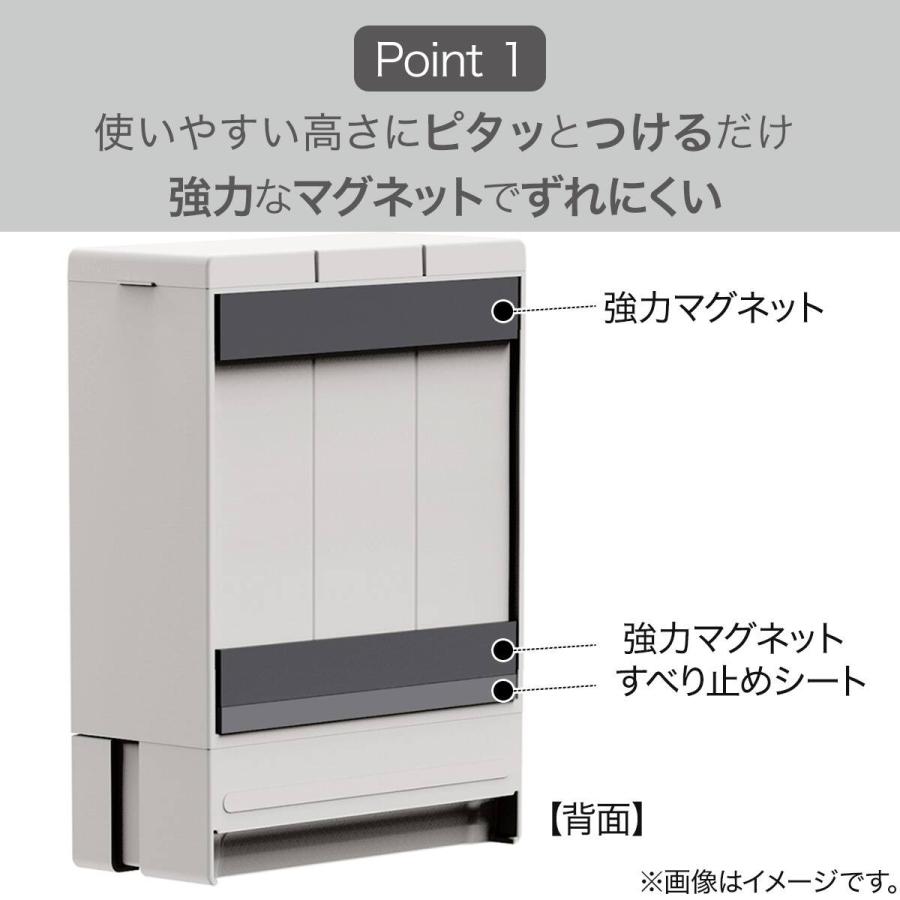 ニトリ（NITORI） 浮かせる3連 マグネット ディスペンサー(ホワイト