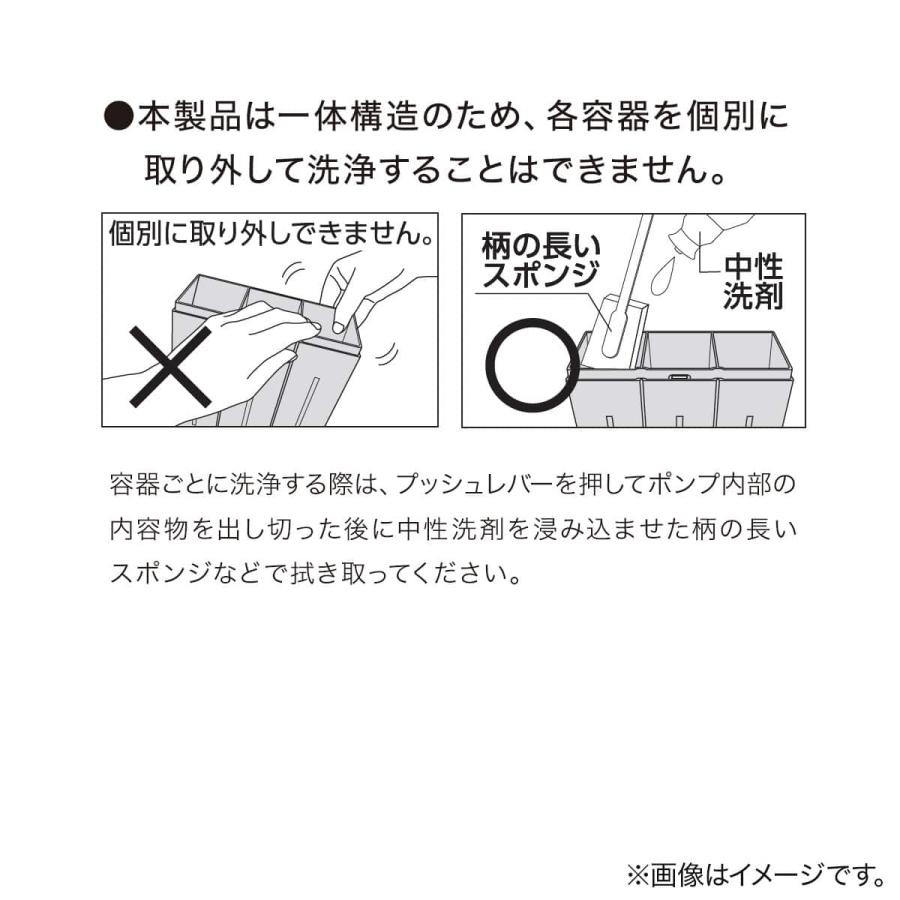 ニトリ（NITORI） 浮かせる3連 マグネット ディスペンサー(ホワイト