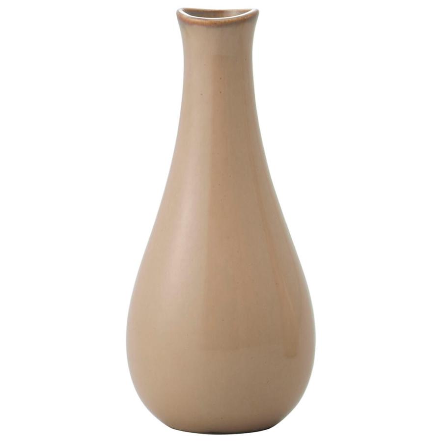 鍾乳石製 花瓶 クリーム色と茶色のストライプ ニトリ（NITORI） 花瓶カローレ(一輪挿し) : ニトリ Yahoo!店 - 通販