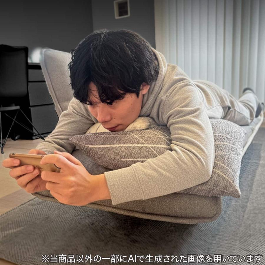 ニトリ（NITORI） 【日本製】お家でだらだらソファ ブラック(2人掛け