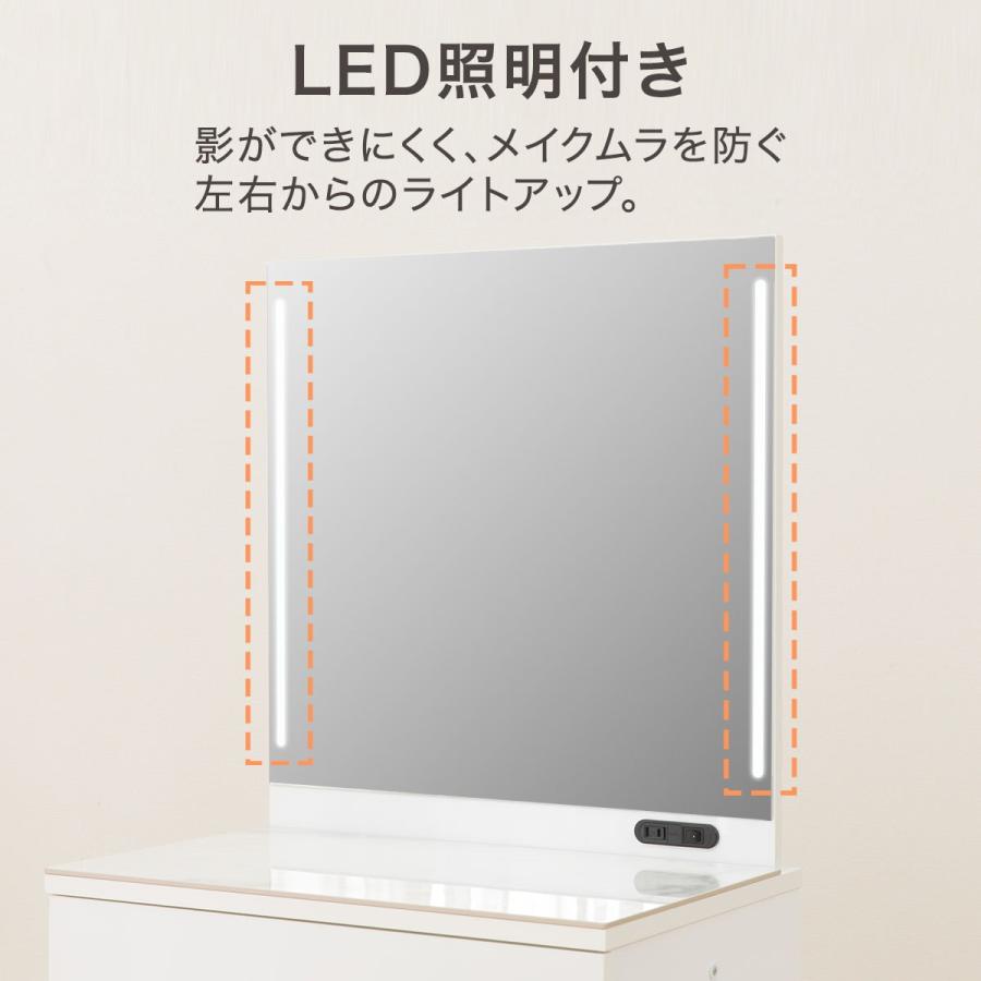 ニトリ 一面鏡ドレッサー(OS331 LED WH) : ニトリ Yahoo!店 ニトリ 一面鏡ドレッサー(OS331 LED WH) : ニトリ Yahoo!店