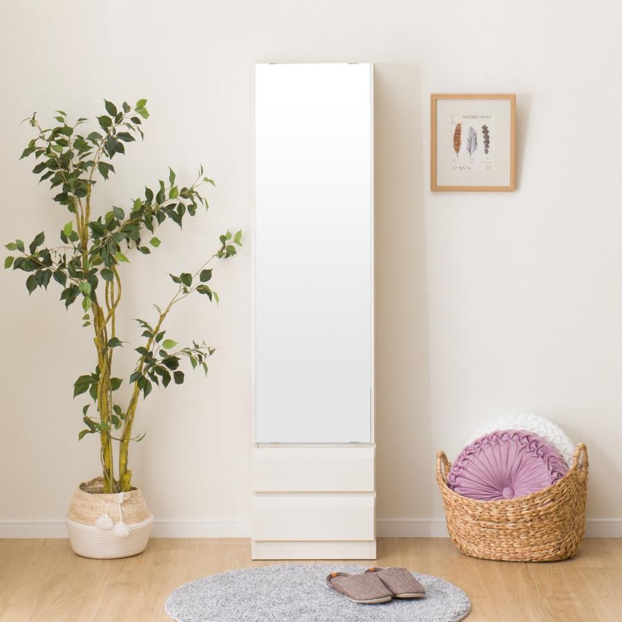 ニトリ 姿見ミラー(DR-004 40 WW) 鏡 ミラー スタンドミラー ウォール