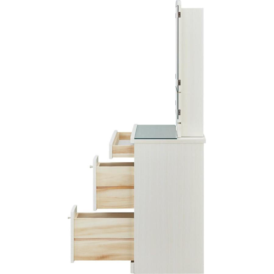 ニトリ（NITORI） 一面鏡ドレッサー(DR-013 WW) ミラー 鏡台 : ニトリ