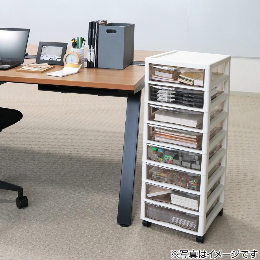 ニトリ（NITORI） 文具・書類整理に便利な深型クリアチェスト(8段