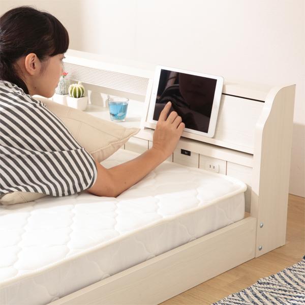 ニトリ（NITORI） ベッド シングル フラップ扉式フロアベッドセット(S