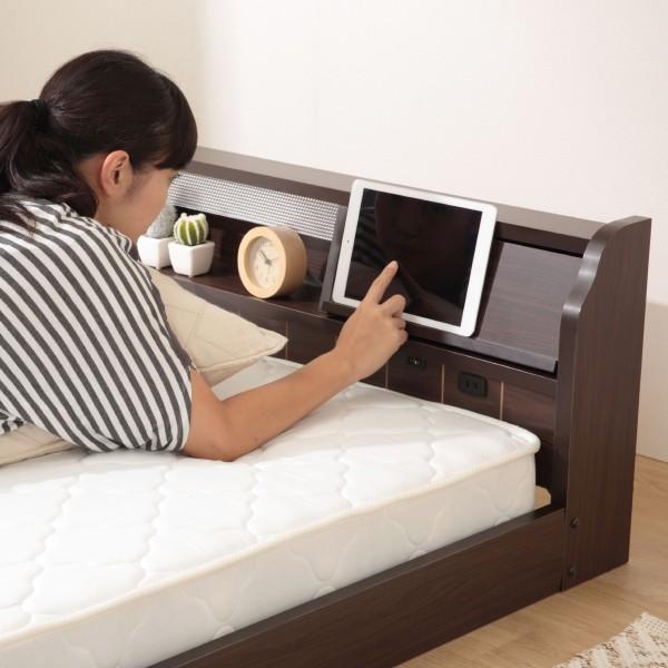 ニトリ（NITORI） ベッド シングル フラップ扉式フロアベッドセット(S