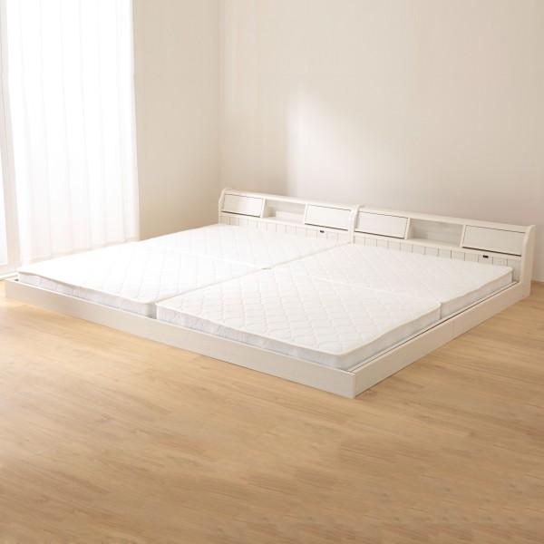 ニトリ（NITORI） ベッド セミダブル フラップ扉式フロアベッドセット