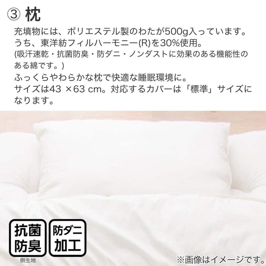 ニトリ（NITORI） ボリューム・防ダニ・抗菌防臭・吸汗組布団3点セット