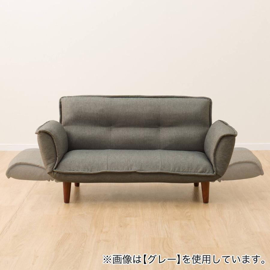 ニトリ（NITORI） 日本製 2人掛けコンパクトカウチソファ 布張りタイプ