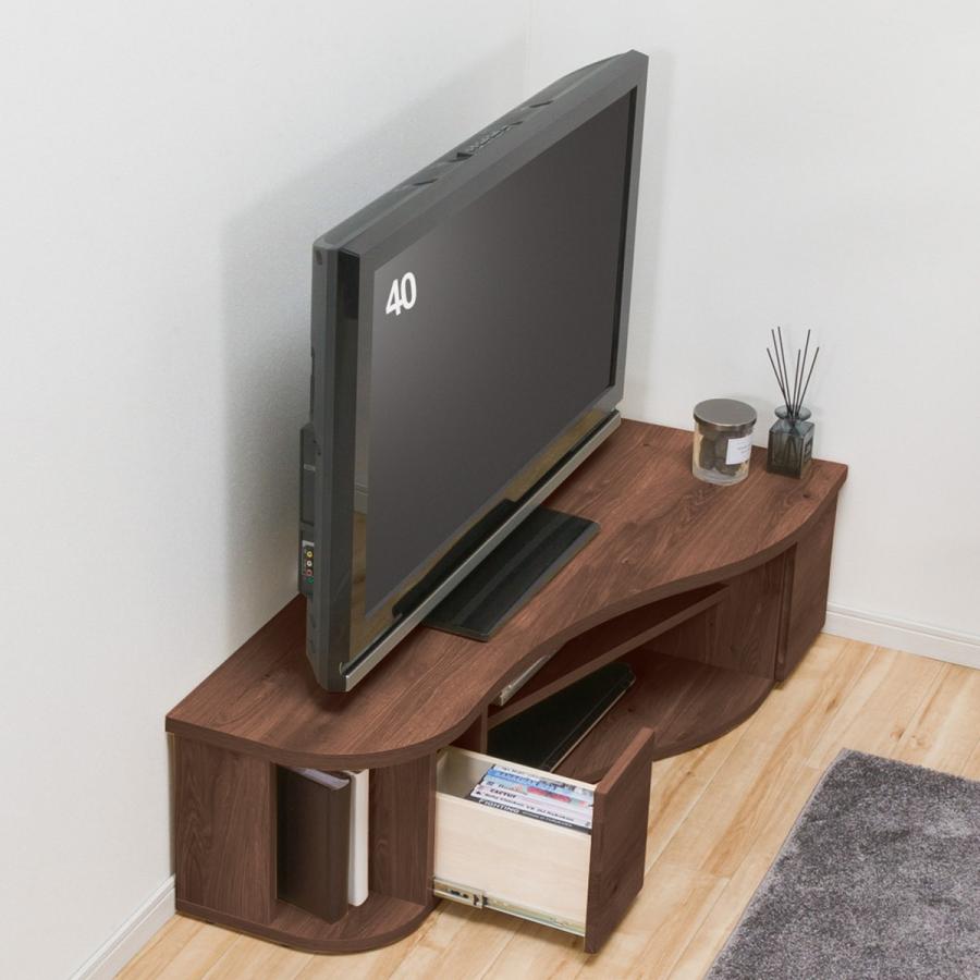 ニトリ コーナー有効活用 流線形テレビボード(右寄せタイプ ニトリ コーナー有効活用 流線形テレビボード(右寄せタイプ