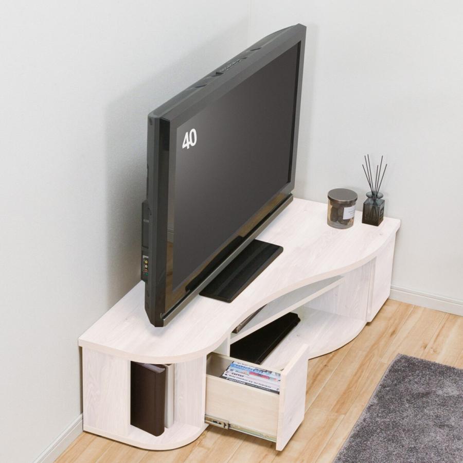 ニトリ コーナー有効活用 流線形テレビボード(右寄せタイプ ニトリ コーナー有効活用 流線形テレビボード(右寄せタイプ