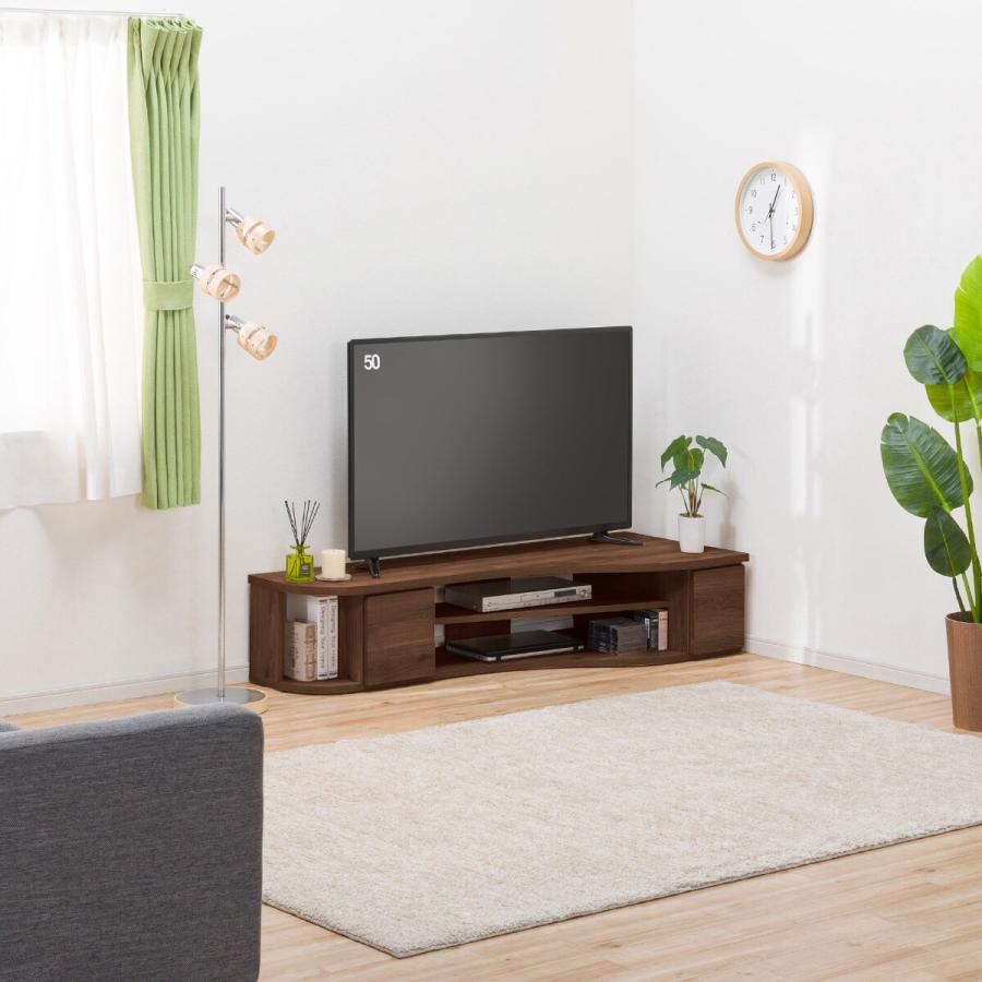 ニトリ コーナー有効活用 流線形テレビボード(右寄せタイプ ニトリ コーナー有効活用 流線形テレビボード(右寄せタイプ