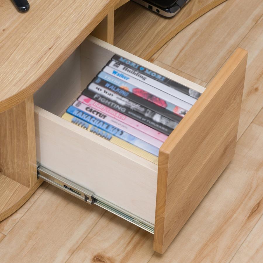 ニトリ（NITORI） コーナー有効活用 流線形テレビボード (右寄せタイプ
