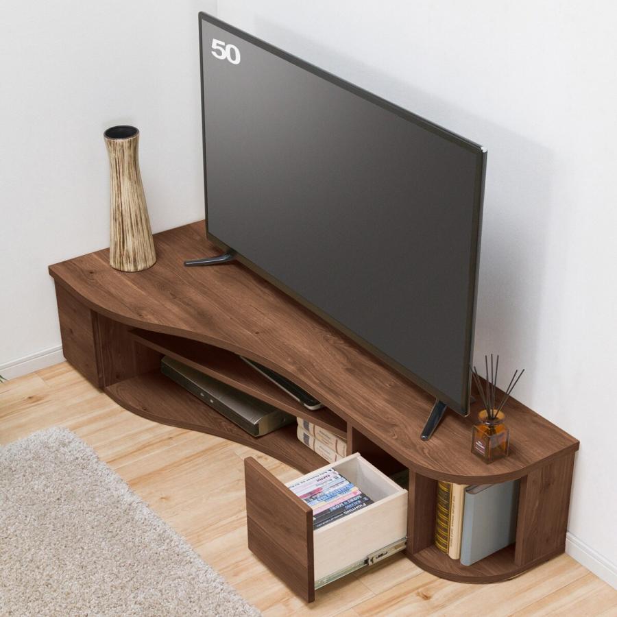 ニトリ コーナー有効活用 流線形テレビボード(左寄せタイプ ニトリ コーナー有効活用 流線形テレビボード(左寄せタイプ