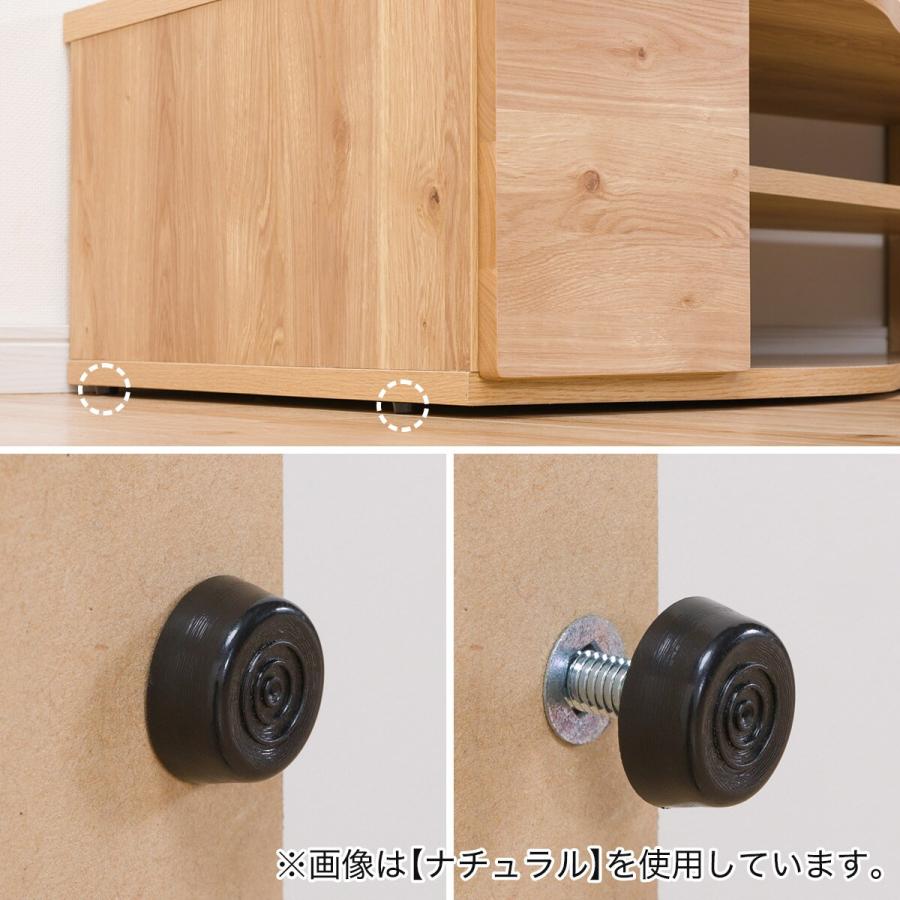 ニトリ（NITORI） コーナー有効活用 流線形テレビボード (左寄せタイプ