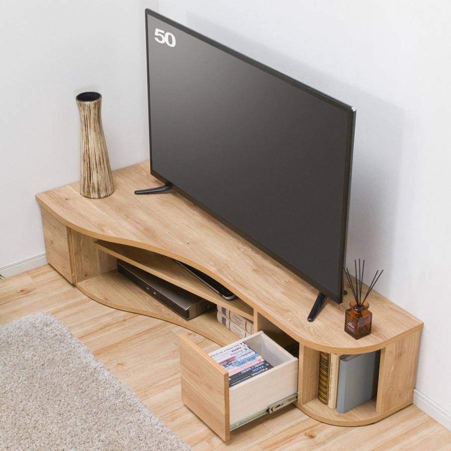 ニトリ コーナー有効活用 流線形テレビボード(左寄せタイプ ニトリ コーナー有効活用 流線形テレビボード(左寄せタイプ
