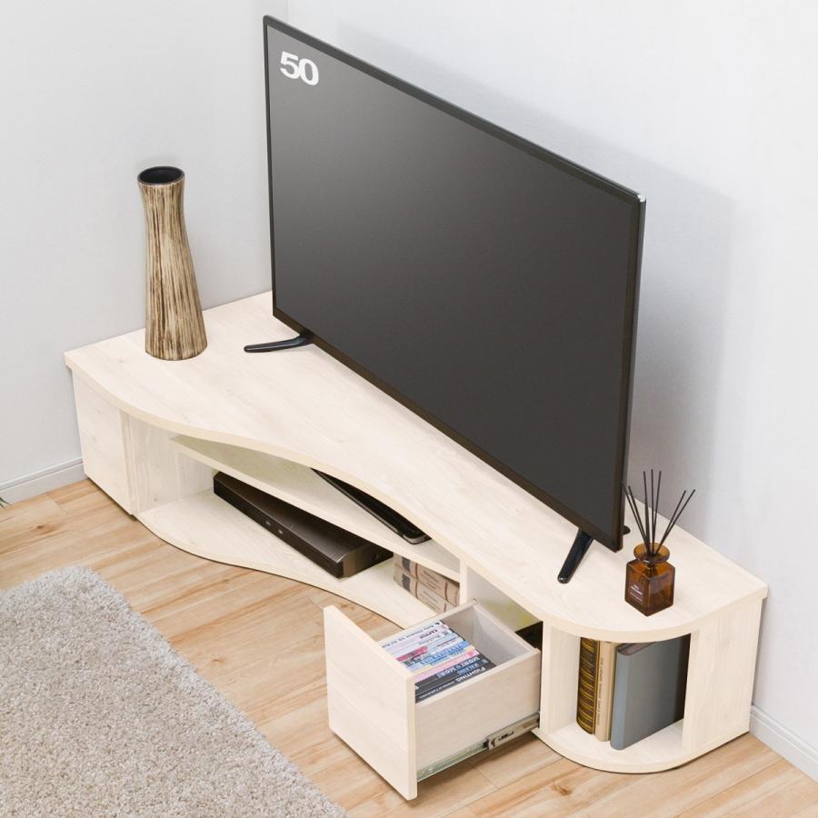 ニトリ コーナー有効活用 流線形テレビボード(左寄せタイプ ニトリ コーナー有効活用 流線形テレビボード(左寄せタイプ