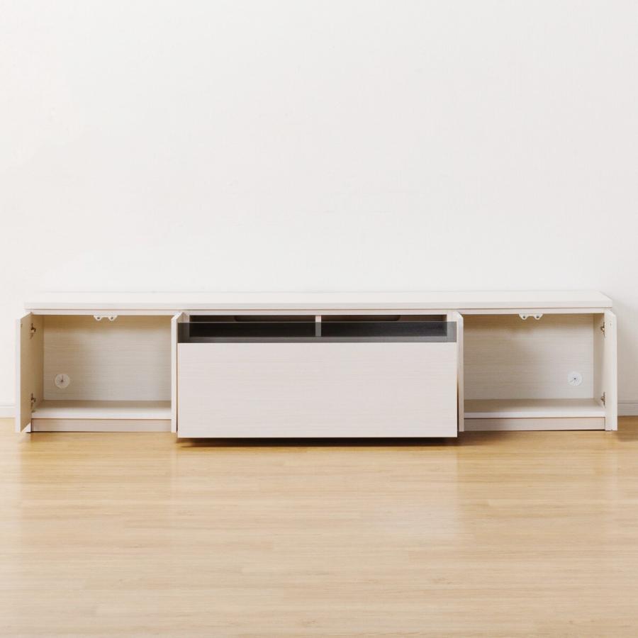 ニトリ　ホワイトウッド テレビ台 79~113cm ニトリ ワイドローボード（W210 ハイタイプ WH） テレビ台 TV台