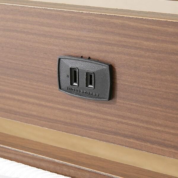 ニトリ ベッド セミダブル パネルフロアベッドフレーム(SD BR) ロー