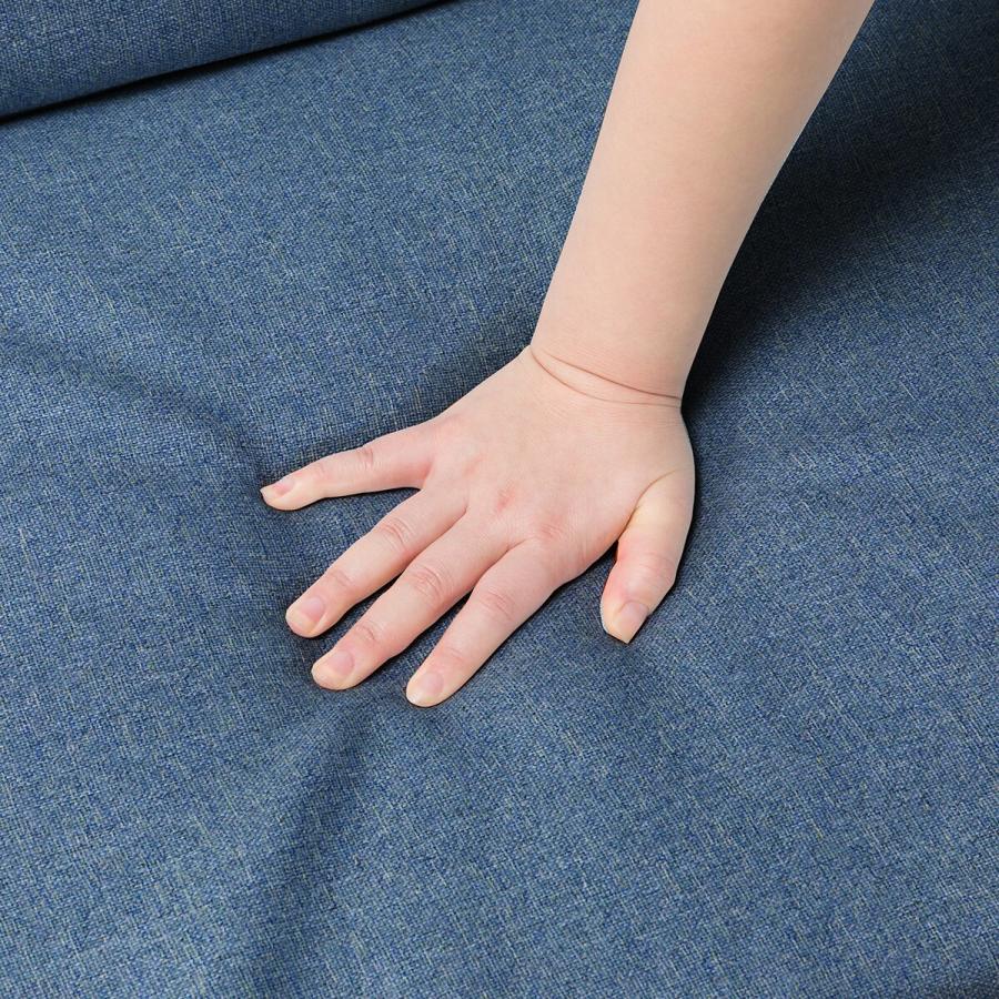 ファブリックソファベッド（MKD837 BL) 2人掛け ソファ 布 ニトリ 