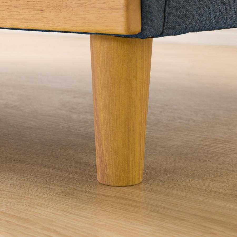 ファブリックソファベッド（MKD837 BL) 2人掛け ソファ 布 ニトリ 