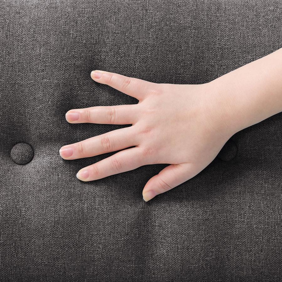 ファブリックソファベッド（MKD837 DGY) 2人掛け ソファ 布 ニトリ 