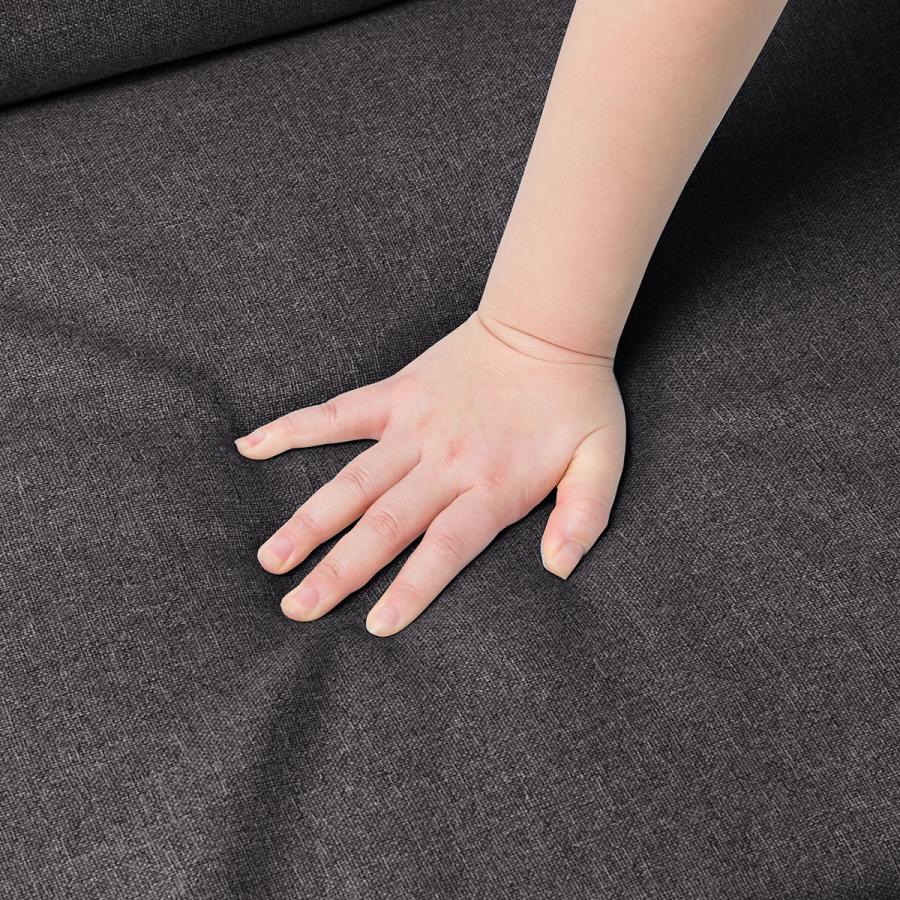 ファブリックソファベッド（MKD837 DGY) 2人掛け ソファ 布 ニトリ 