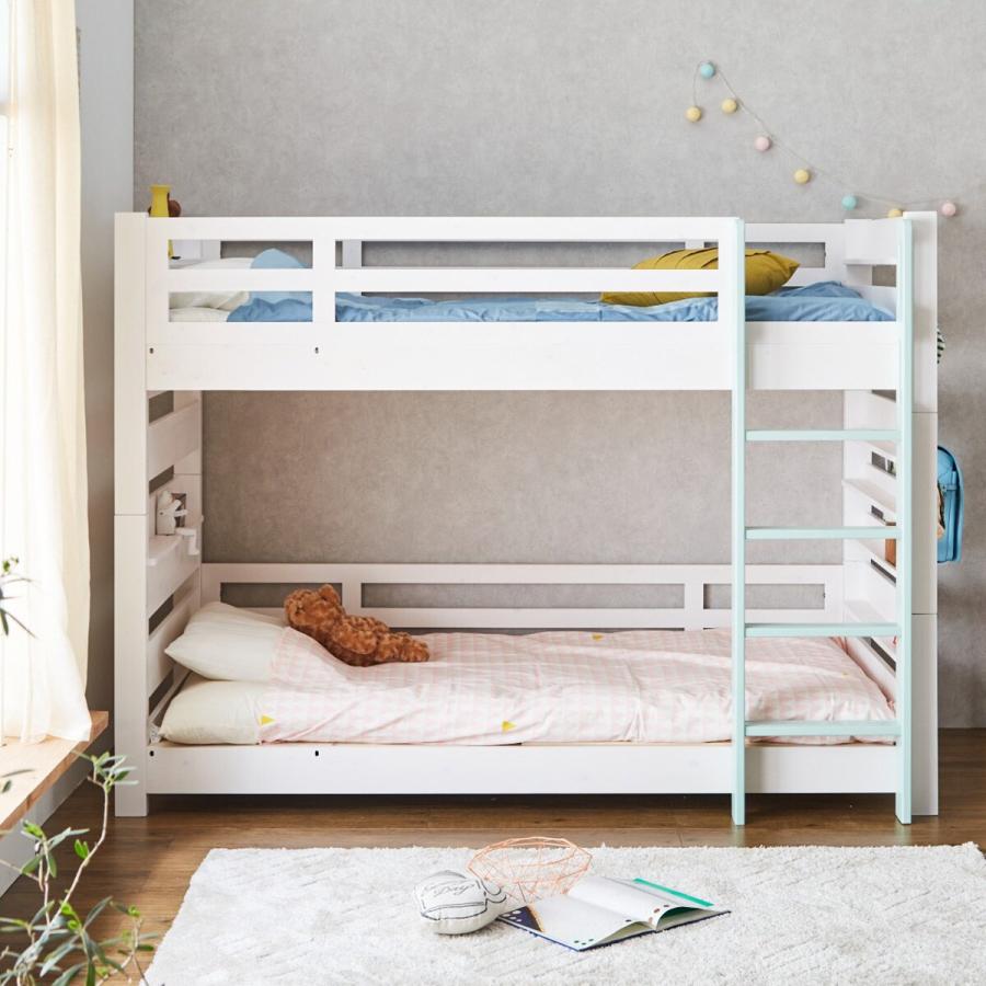 ニトリ ベッド 頑丈2段ベッド シングルサイズ 木製 (TN01 WW/GR ニトリ ベッド 頑丈2段ベッド シングルサイズ 木製 (TN01 WW/GR
