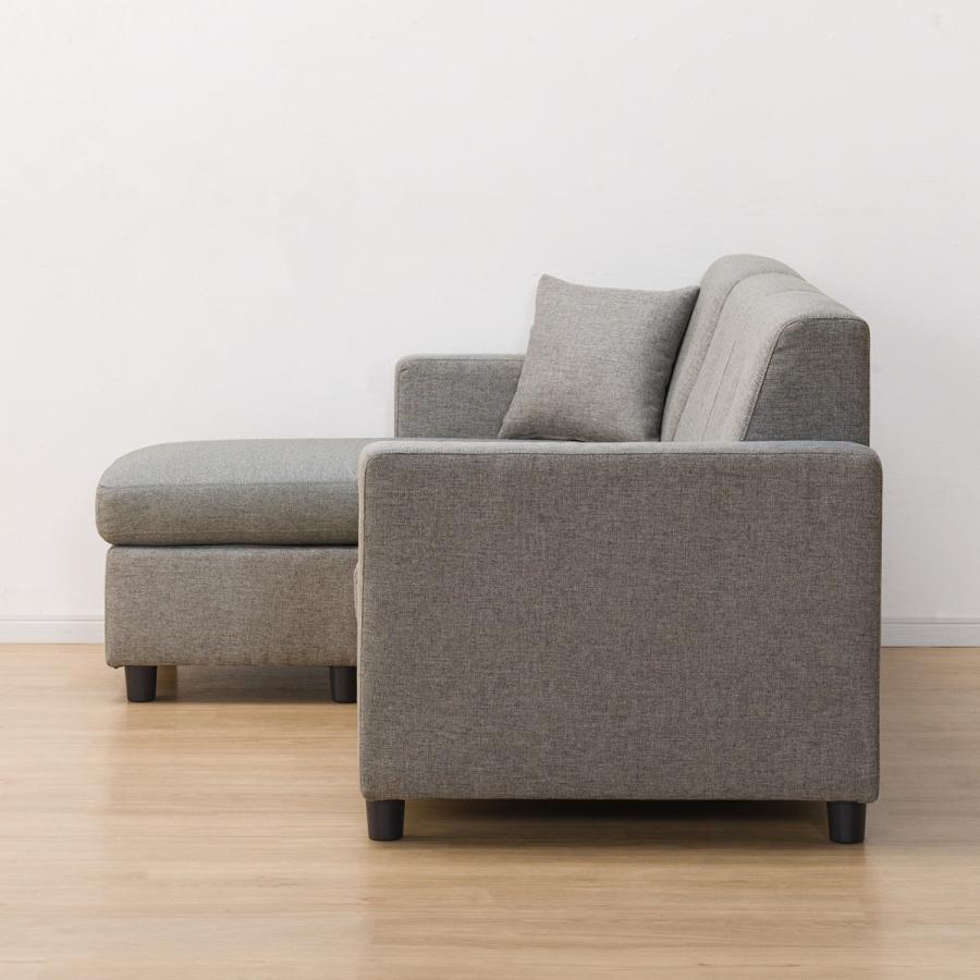 ニトリ（NITORI） コンパクトポケットコイルカウチソファ(GY) 3人掛け